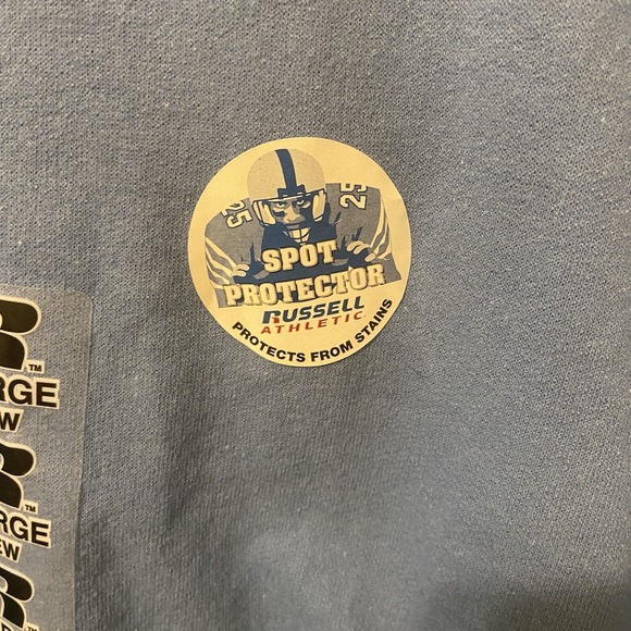 Russell Athletic Sweatshirt Crewneck Sz Youth XL Light Blue NWT Spot protection - Picture 4 of 6